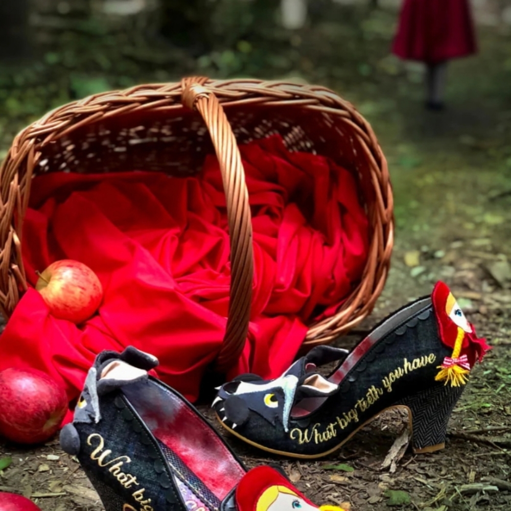 Irregular Choice Little red riding hood visiting grandma heels